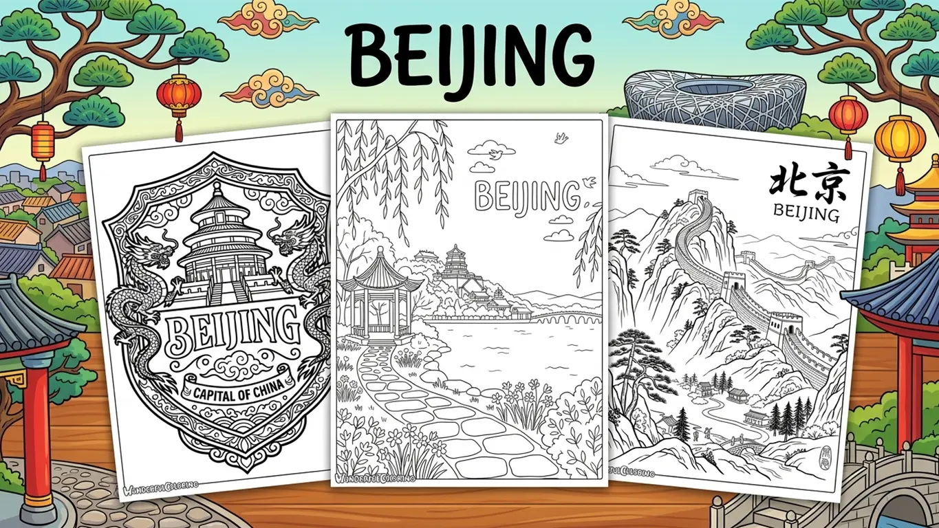 Beijing Coloring Pages