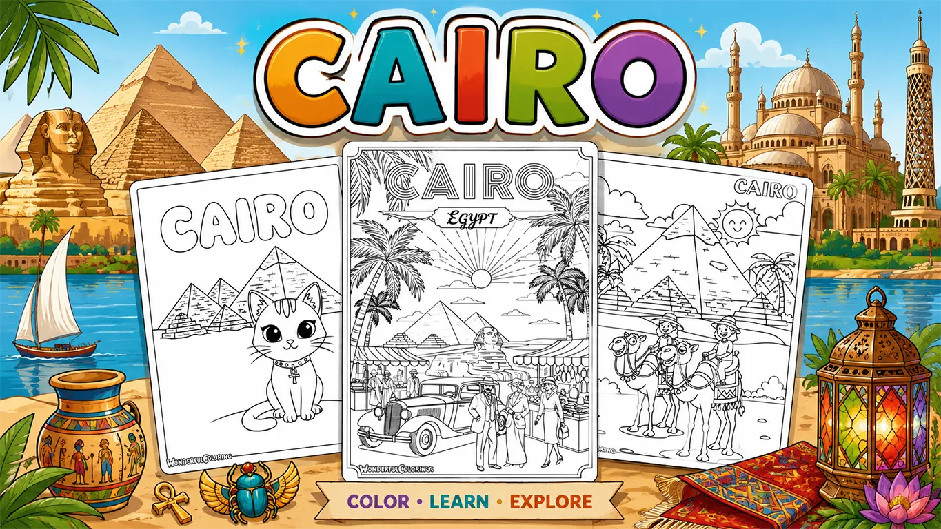 Cairo Coloring Pages