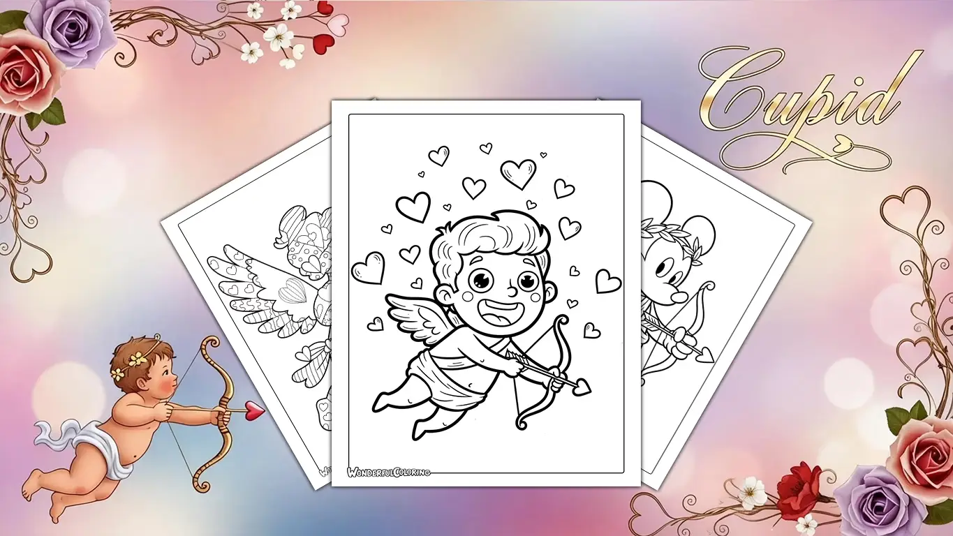 Cupid Coloring Pages