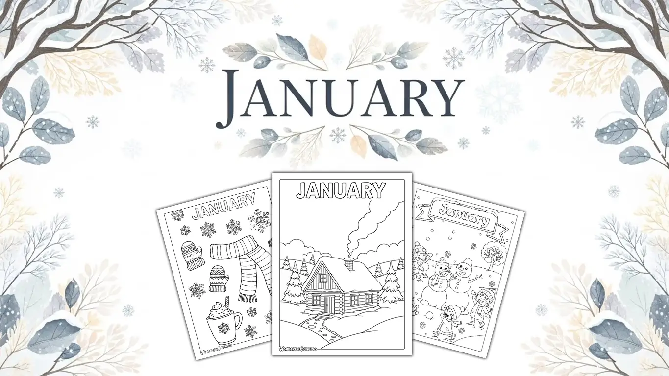 January Coloring Pages