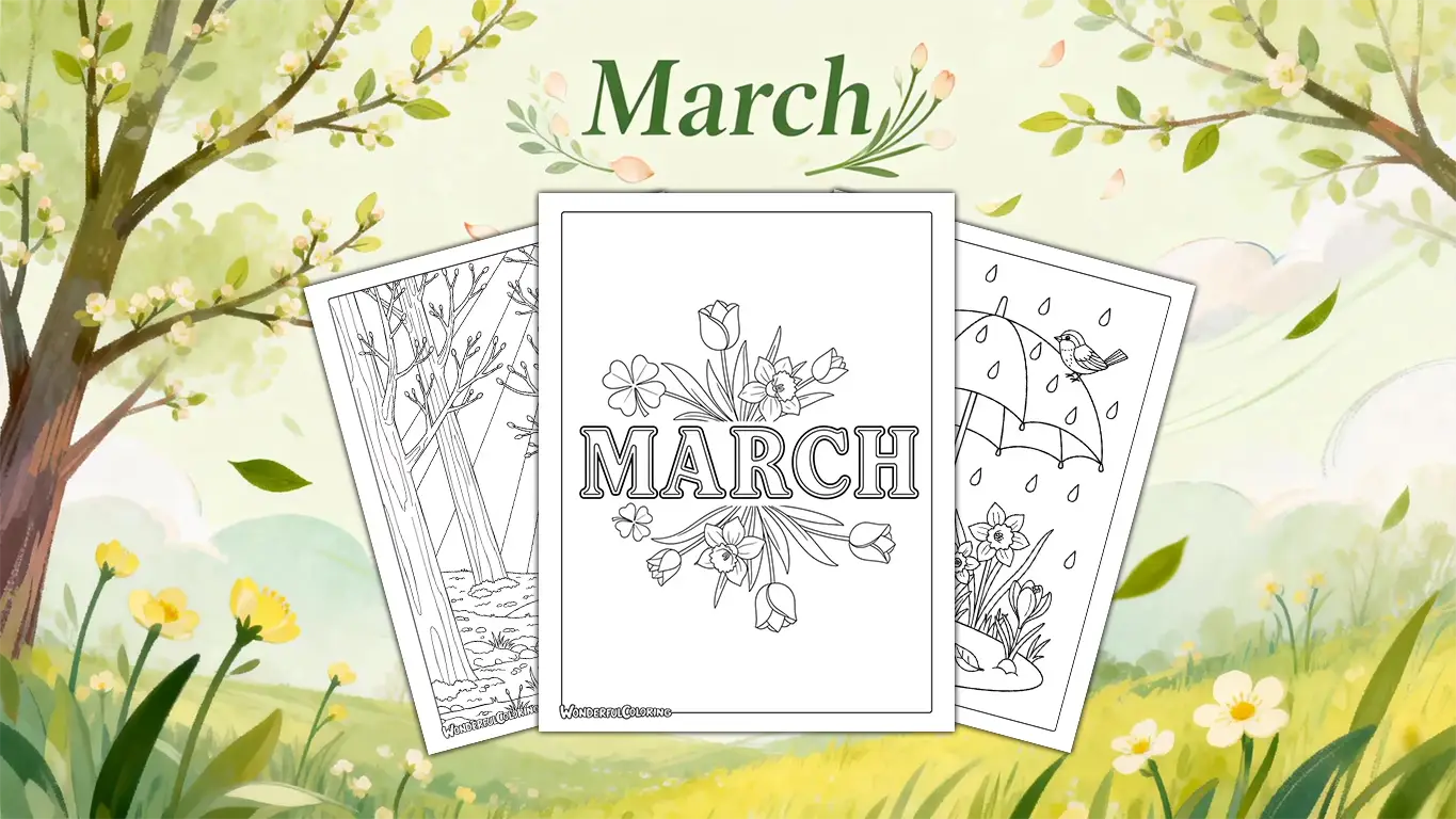 March Coloring Pages