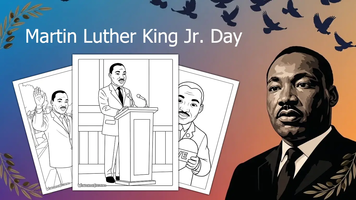 Martin Luther King Jr Coloring Pages