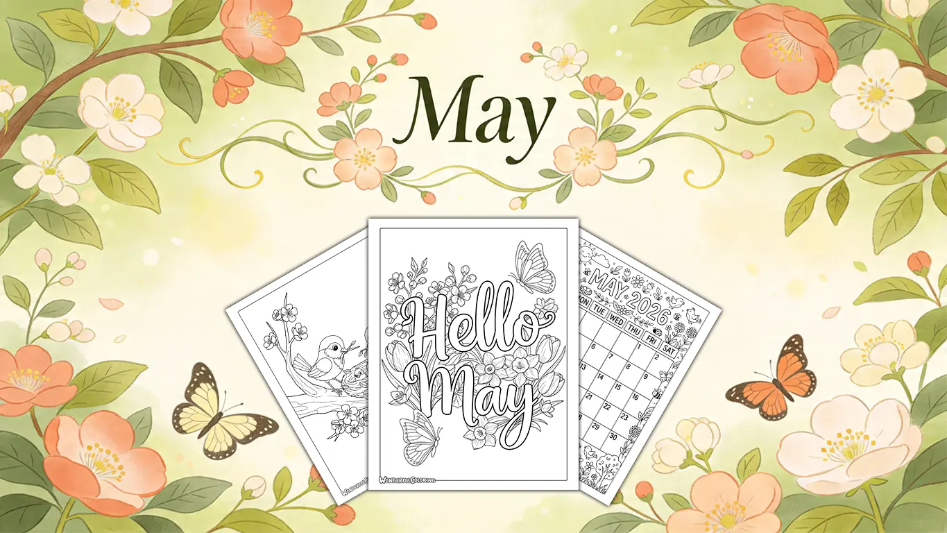 May Coloring Pages