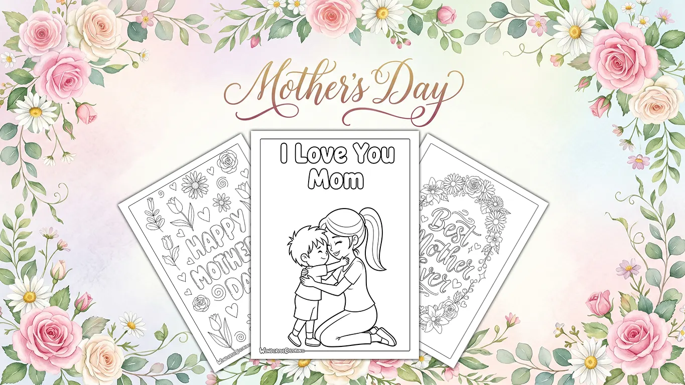 Mothers Day Coloring Pages