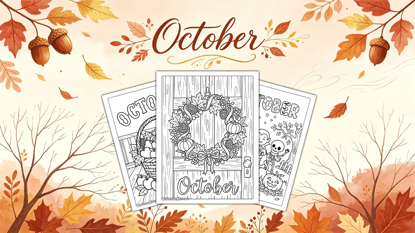 October Coloring Pages