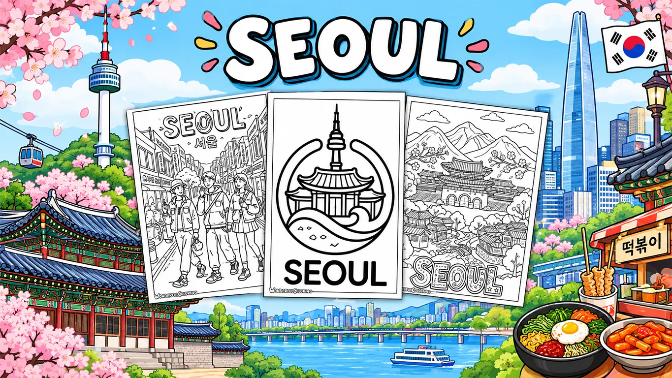 Seoul Coloring Pages